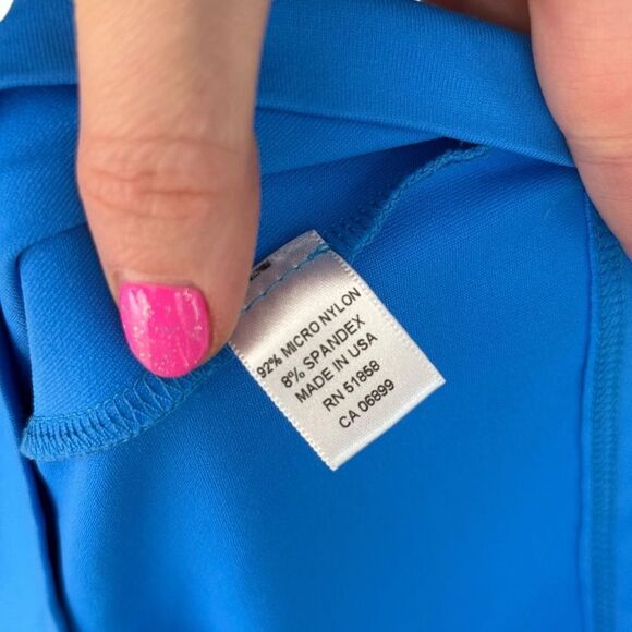 Judyp Royal Blue Shelf Bra Cami Tank Top - Picture 6 of 6